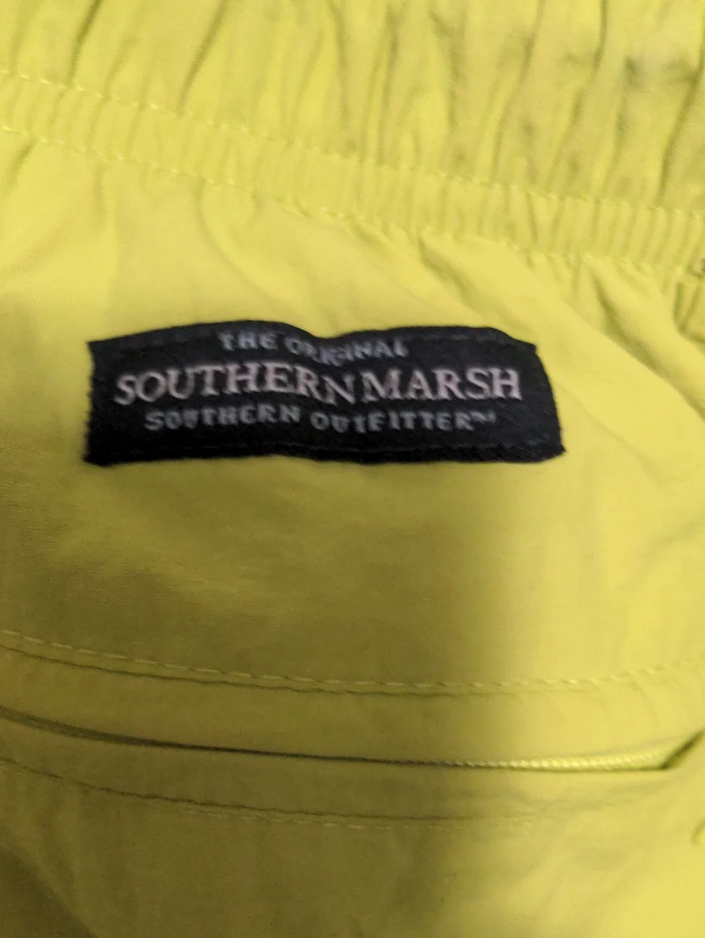Southern Marsh Neon Green Swim Trunks Size Small
